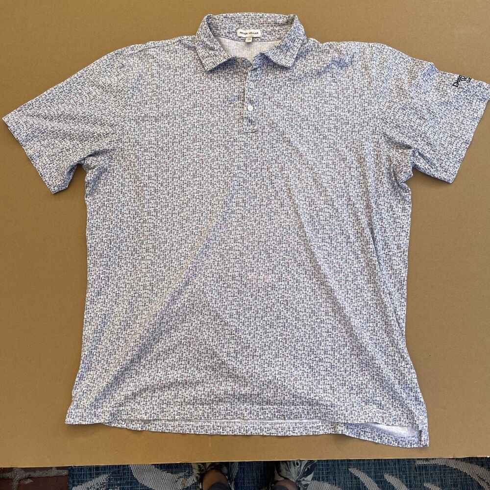 Peter Millar Men's XXL Desert Willow Golf Resort Polo Shirt All Over